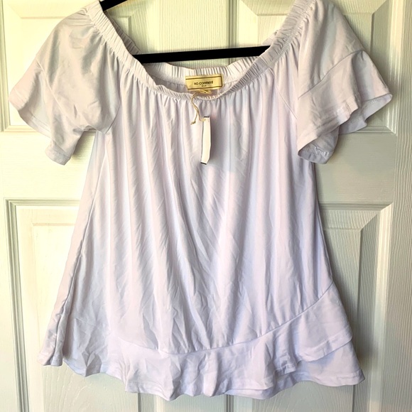 BNWT White Off the Shoulder Top - Picture 2 of 13